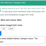 Cata Mengetahui apa shio dan elemen kamu