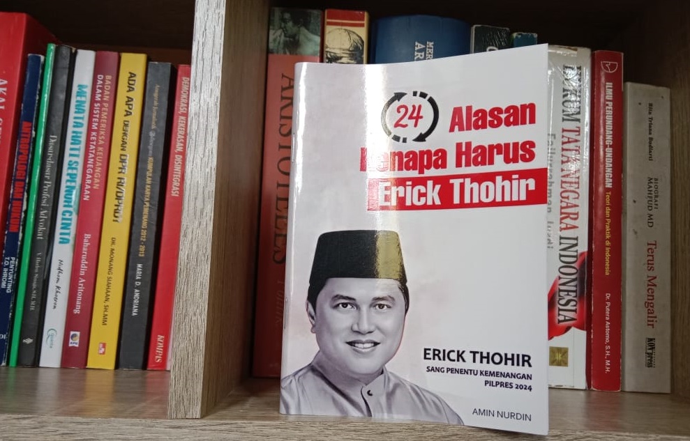 Salah satu buku karangan Amin Nurdin yang mengupas kontribusi besar sosok Erick Thohir dalam keberhasilan penanggulangan Covid-19.