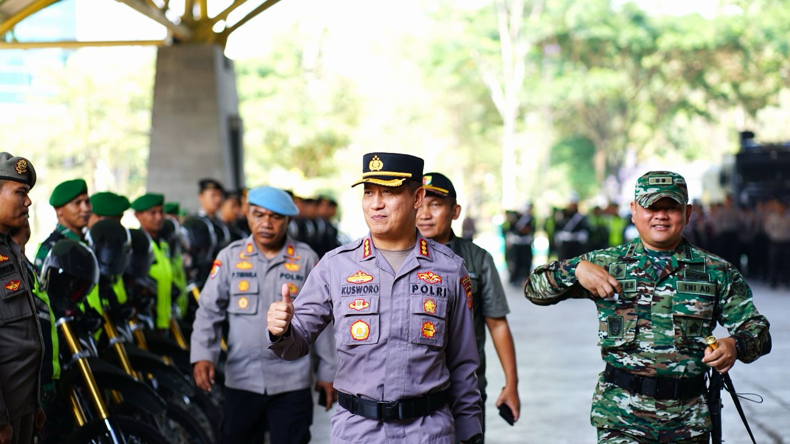 Polresta Bandung Gelar Apel Pasukan Untuk Kesiapan Pengamanan Pemilu 2024. Foto Dok Humas Polresta Bandung