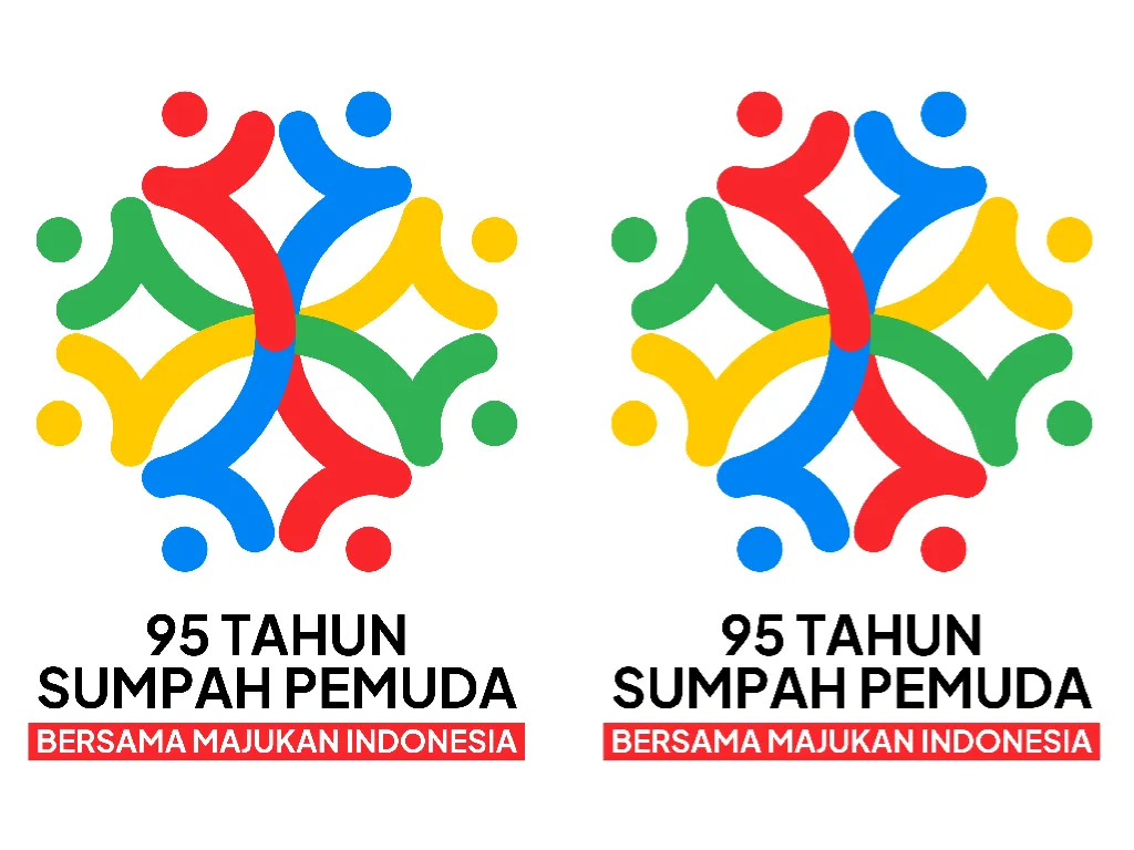 Logo Sumpah Pemuda ke-95 PNG dan AI Tahun 2023/ Kolase Kemenpora