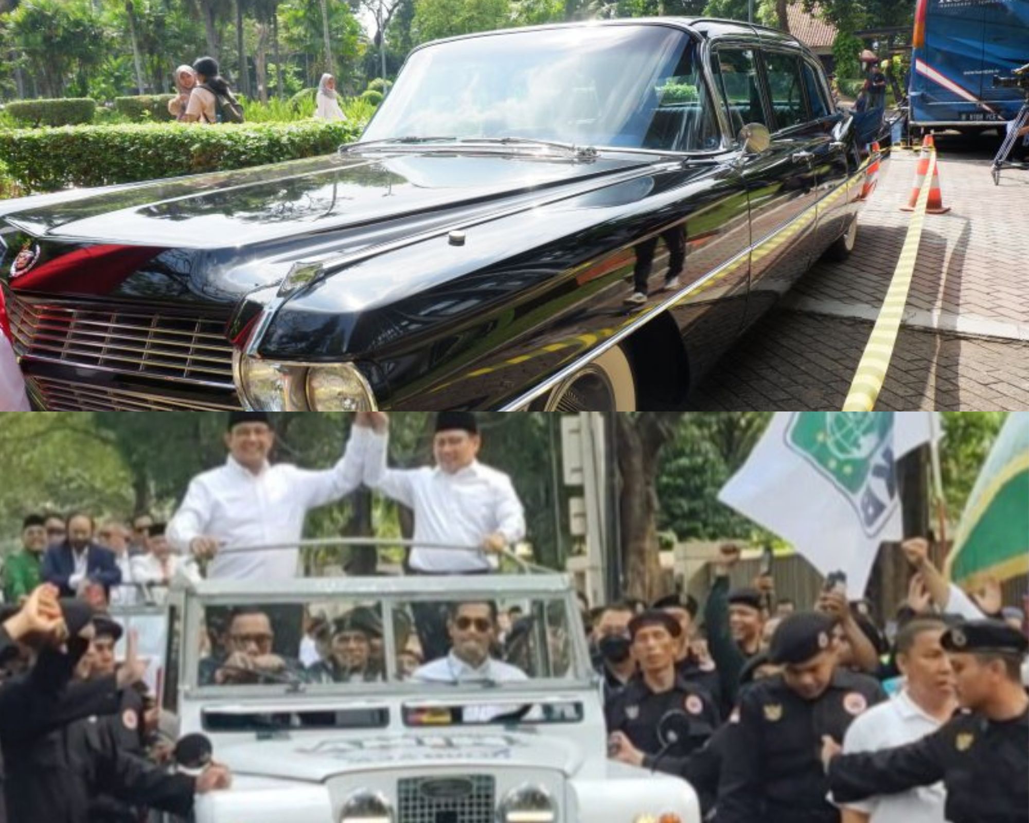 Mana yang Lebih Elit, Land Rover Anies-Imin atau Cadillac Ganjar-Mahfud?