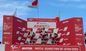 Pebalap binaan AHM, Veda Ega Pratama berhasil naik podium Idemitsu Asia Talent Cup (IATC) seri kedua di sirkuit Twin Ring Motegi, Jepang.