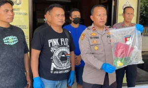 Polsek Baleendah, Kabupaten Bandung berhasil meringkus Ade Sunawangsyah, 32 tahun setelah melakukan penganiyaan kepada temannya sendiri