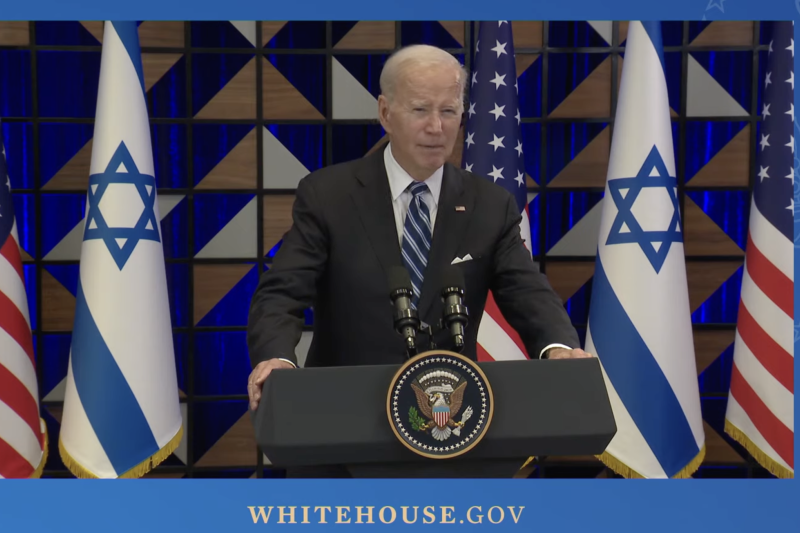 Biden Bungkam Saat Ditanya Terkait Israel Melanggar Hukum Perang