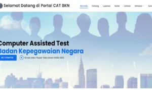 Cara Daftar Akun Simulasi Online CAT BKN untuk CPNS dan PPPK 2023/ Tangkap Layar Portal CAT BKN