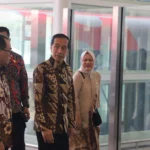 Presiden Joko Widodo saat menjajal Whoosh di Padalarang, Kabupaten Bandung Barat. Senin (2/10). Foto humas Pemkab Bandung Barat