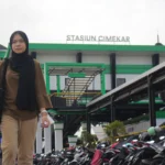 Ilustrasi parkiran Stasiun Cimekar, Kota Bandung (Pandu Muslim/Jabar Ekspres)