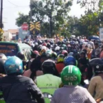 Potret kemacetan Jalan Cimencrang, Kota Bandung.