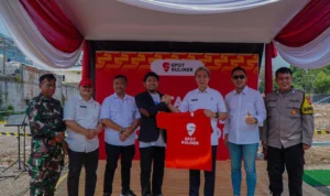 Wakil Wali Kota Bogor, Dedie A. Rachim secara simbolis mendukung pembangunan Spot Wisata Rasa sebagai pusat kuliner di Kota Bogor. (Yudha Prananda / Jabar Ekspres)
