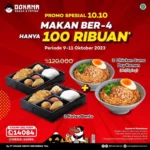 Spesial Promo 10.10 Makan Ber-4 Mulai Dari 100K di Gokana!
