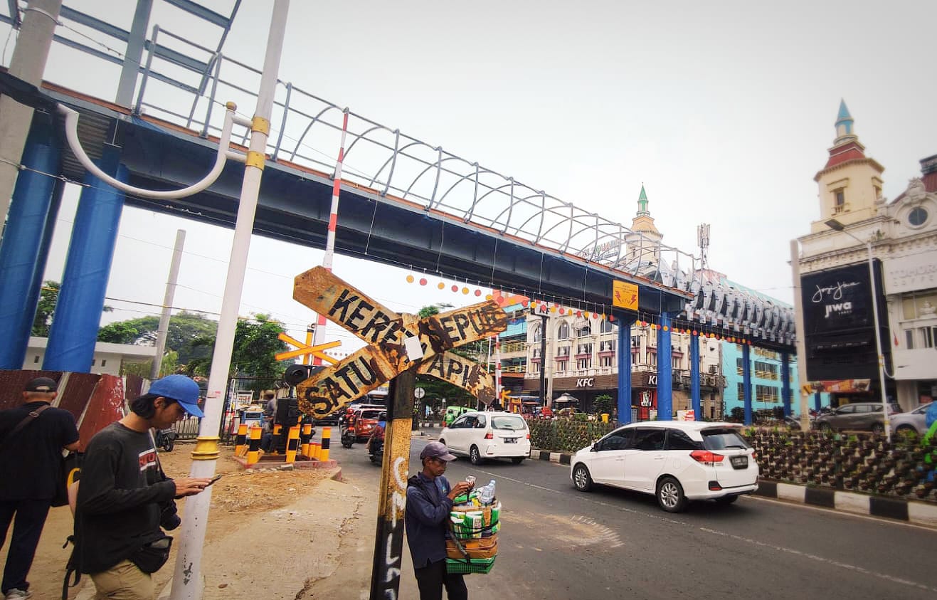 Pembangunan skybridge penghubung Stasiun Bogor dan Paledang capai 72 persen.