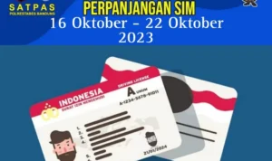 Jadwal SIM Keliling Kota Bandung Hari Ini (16 Oktober – 22 Oktober 2023)