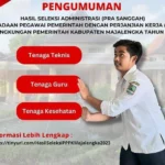 Cek Link PDF Hasil Seleksi Administrasi PPPK Pemkab Majalengka 2023!