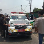 Ditinggal Isi E-toll, Mobil Ambulance di Bogor Rusak Dikendarai ODGJ