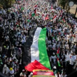 Call to Free Palestine Reverberates in Front of Merdeka Building