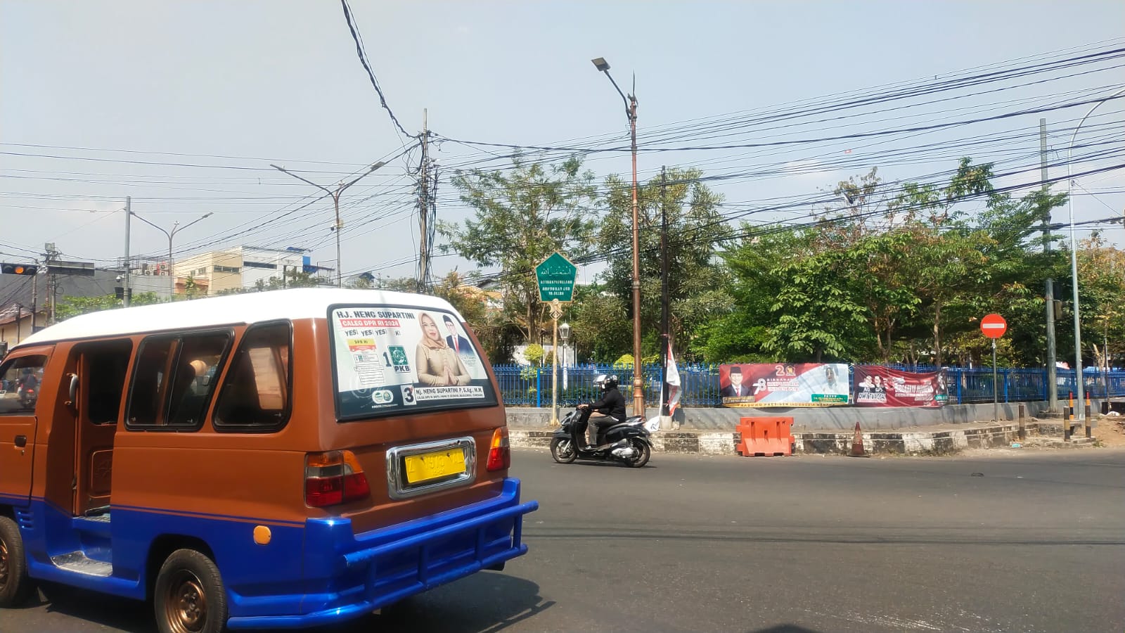 Potret baliho terpasang di Taman Endog, Kabupaten Sumedang (21/10).