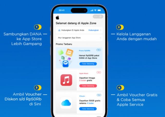 DANA Rilis Fitur Apple Zone, Mudahkan Pengguna iPhone Kaitkan Dompet Digital dengan Apple ID