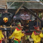 Pergelaran seni budaya Sunda di Desa Cinunuk, Kecamatan Cileunyi, Kabupaten Bandung, Jawa Barat, Minggu 8 Oktober 2023.