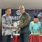 Marcellius Siahaan, saat menjadi pembicara Forum Grup Disscusion (FGD) dari Mahasiswa Komunitas Peduli Politik UIN Sunan Gunung Djati, Kota Bandung, Kamis 18 Agustus 2023 lalu.