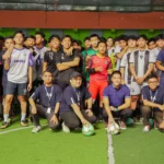Pembukaan turnamen futsal antar pelajar SMA se-Kota Bandung bertajuk Rasyid Rajasa Cup di Bikasoga Sport Center, Sabtu (28/20).