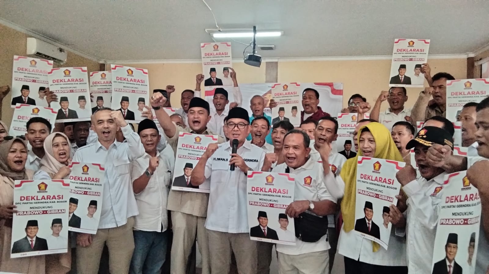 Kompak DPC Gerindra Kabupaten Bogor Dukungan Gibran Rakabuming Dampingi Prabowo