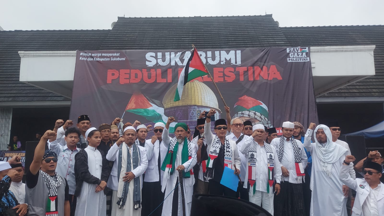 Usai Salat Gaib, Aksi Sukabumi Peduli Palestina Sampaikan Tuntutan ini