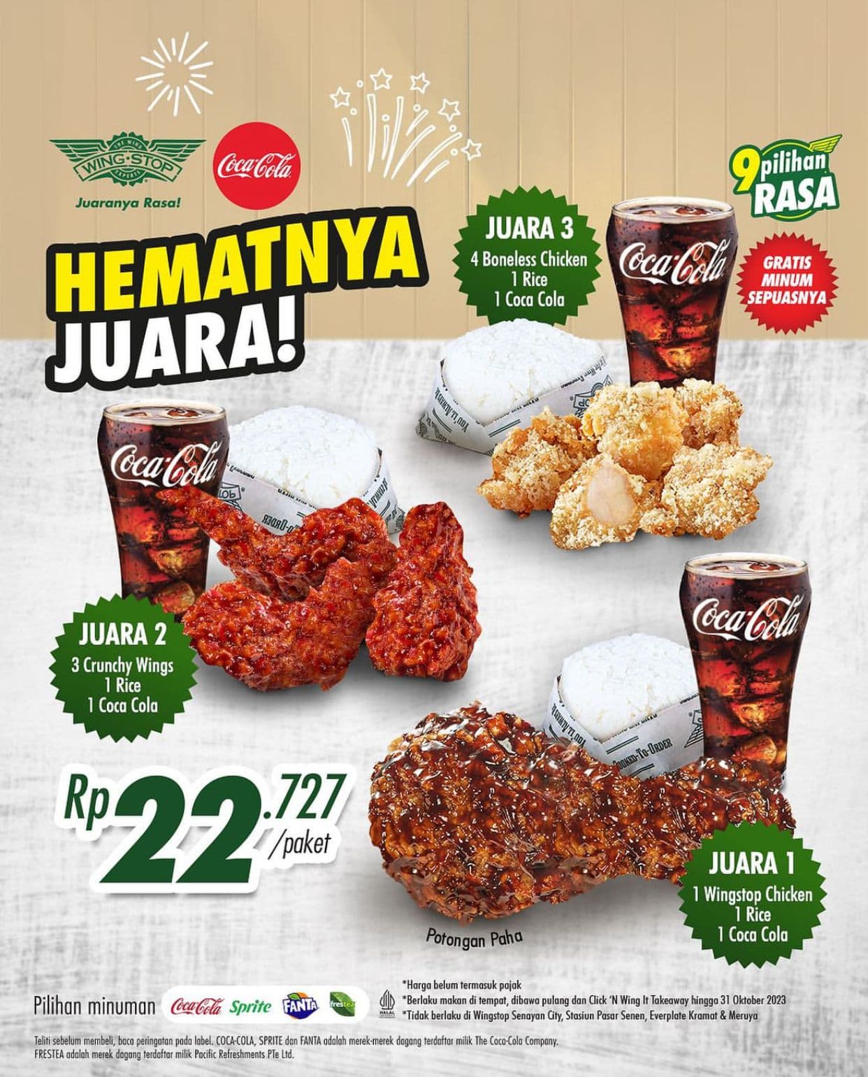 Promo Wingstop, Mkan Nikmat Yang Hematnya Juara!