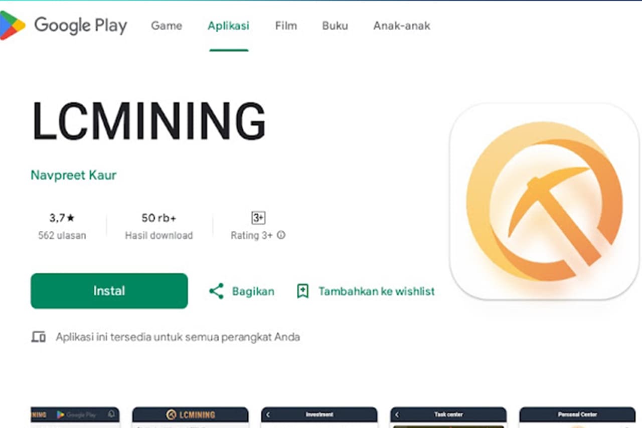 Aplikasi Penghasil Uang LC Mining Diduga Melakukan Penipuan