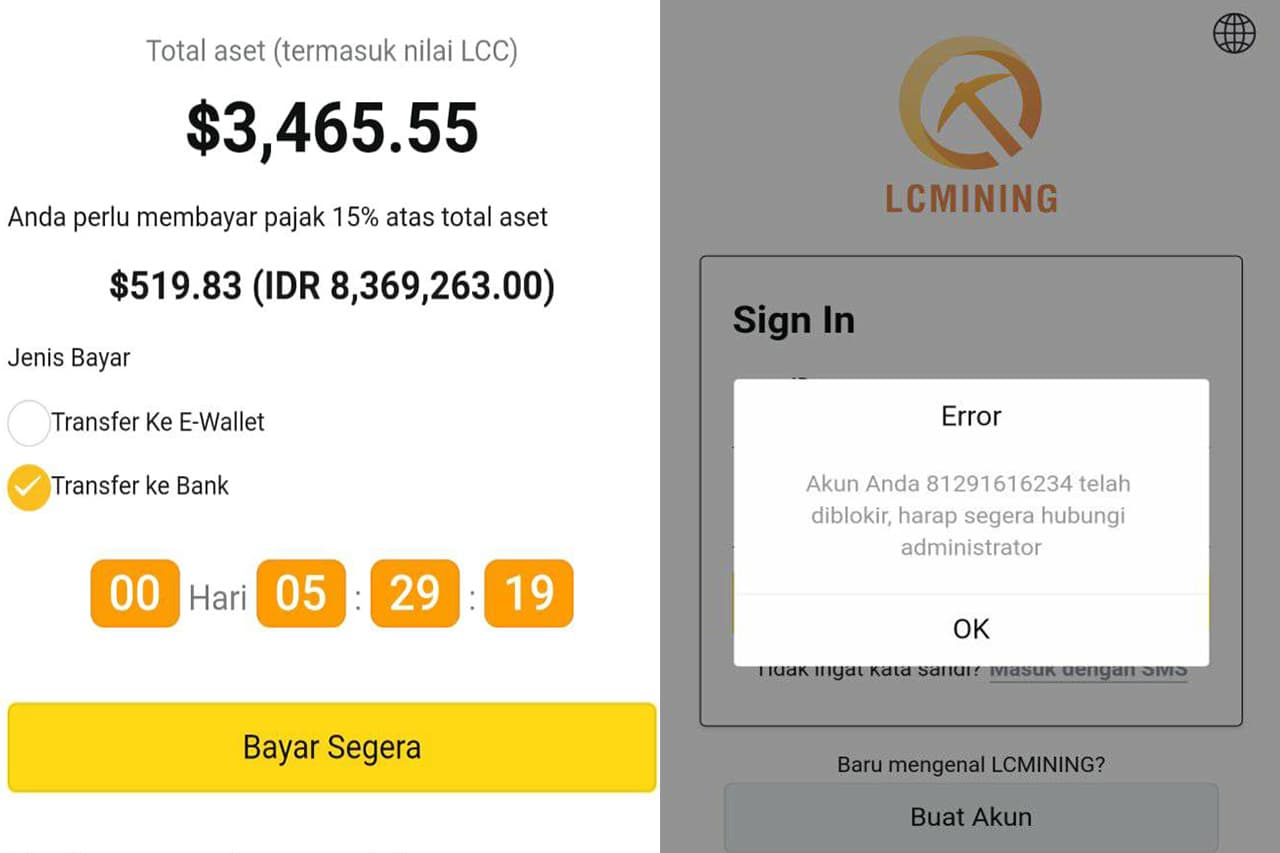 Korban Penghasil Uang LC Mining Menjerit, Jutaan Rupiah Ludes!