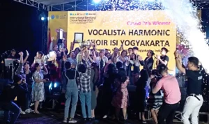 Closing ceremony International Bandung Choral Festival 2023 berlangsung lancar dan meriah di Bumi Sangkuriang, Jalan  Ciumbuleuit, Kota Bandung, Sabtu 11 November 2023 malam.