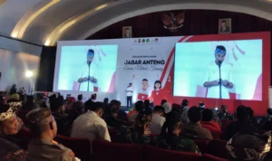 JAMINAN : Deklarasi pemilu damai Jabar Anteng di Gedung Merdeka Kota Bandung, Sabtu (18/11) / Hendrik Muchlison
