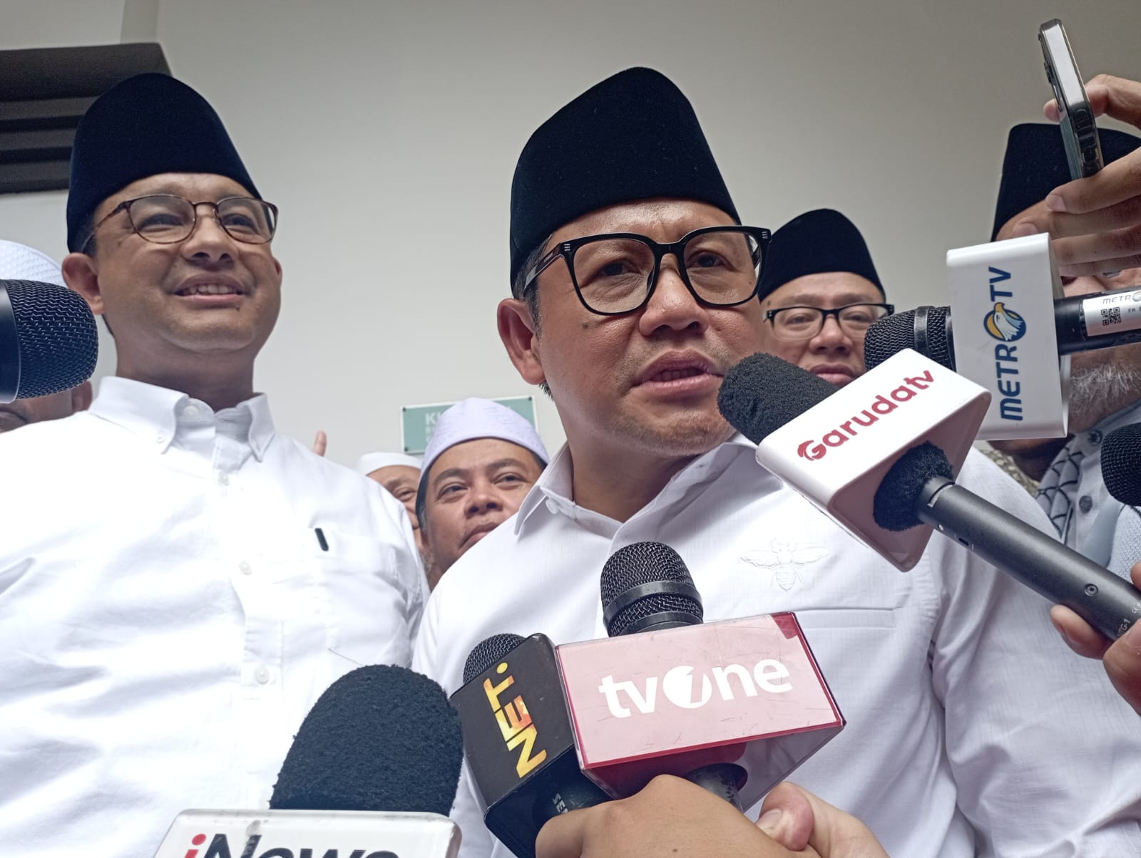 Cak Imin saat memberikan keterangan kepada wartawan. Foto : Sandika Fadilah/Jabarekspres.com