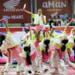 Debut perdana tim dance SMAN 2 Majalaya di gelaran Dance Competition Honda DBL with Kopi Good Day 2023 (Pandu Muslim/JE)