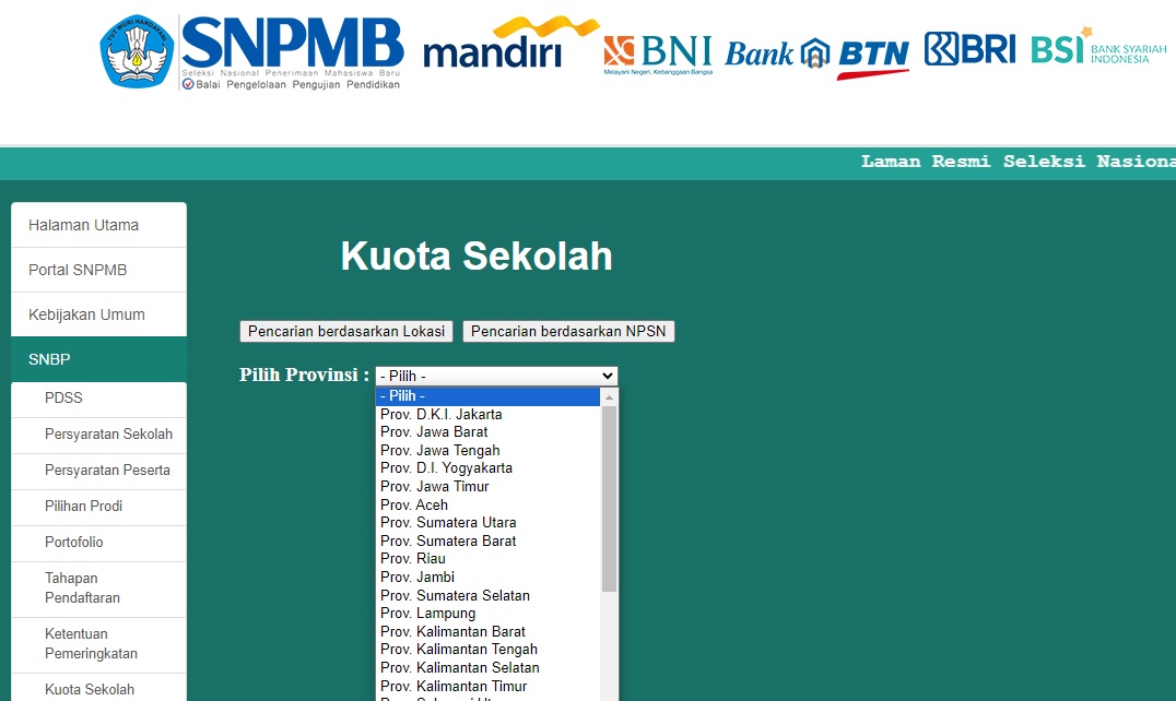 Laman SNPMB, Cek Prediksi Jadwal Pendaftaran SNBP 2024/ Tangkap Layar snpmb.bppp.kemdikbud.go.id