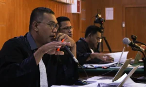 Ist. JPU KPK saat cecar keterangan saksi Ricky Gustiadi yang berbelit. Rabu (1/11). Foto. Sandi Nugraha.