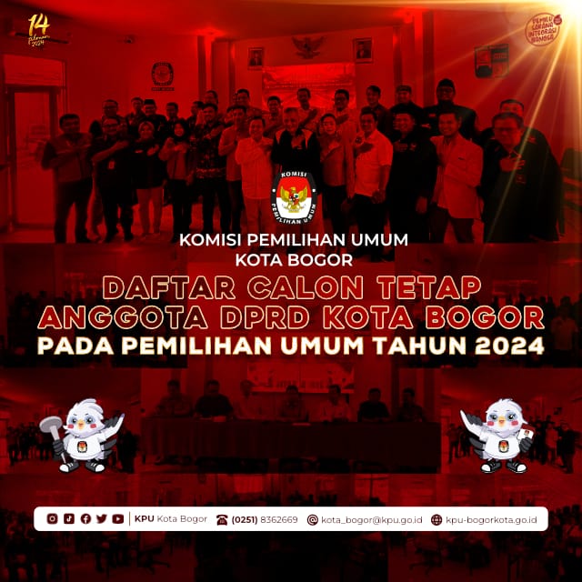 KPU Kota Bogor umumkan DCT anggota DPRD Kota Bogor pada Pemilu 2024. (Dok. KPU Kota Bogor)