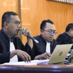 JPU KPK saat cecar saksi mantan Kadishub Kota Bandung, Ricky Gustiadi dalam sidang kasus suap proyek pengadaan Bandung Smart City, Rabu (8/11).