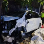 Ist. Kendaraan yang dikemudikan pria berusia 16 tahun Bandung usai terlibat tabrakan di Jl. Rumah Sakit. Dok. Satlantas Polrestabes Bandung.