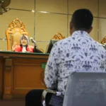 Khairur Rijal, saat memberikan keterangan di sidang lanjutan kasus suap Proyek Bandung Smart City (Pandu Muslim / JE)