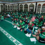 Ratusan Driver Grab di Bandung Kompak Doa Bersama Untuk Palestina