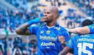 Penyerang andalan Persib Bandung, David da Silva.