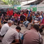 Ilustrasi: Buruh Sukabumi sedang berdialog perihal UMK tahun 2024.