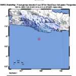 Gempa Magnitudo 4,0 Guncang Kabupaten Pangandaran / BMKG