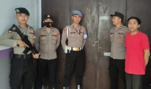 Polres Ciamis Siagakan 11 Personel Bersenjata Lengkap di Kantor Penyelenggara Pemilu 2024