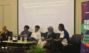Tular Nalar 3.0 bersama Mafindo atau Masyarakat Anti Fitnah Indonesia menggelar acara Media Gathering dan Penandatanganan Kerjasama Mitra Tular Nalar 3.0 di Hotel Citarum, Bandung pada Sabtu (25/11).