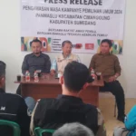 Panwaslu Kecamatan Cimanggung, Kabupaten Sumedang saat berikan pemaparan larangan aturan dalam kampanye Pemilu 2024.