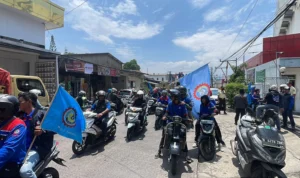 Ribuan Buruh Kabupaten Bandung Kembali Aksi Demo ke Gedung Sate