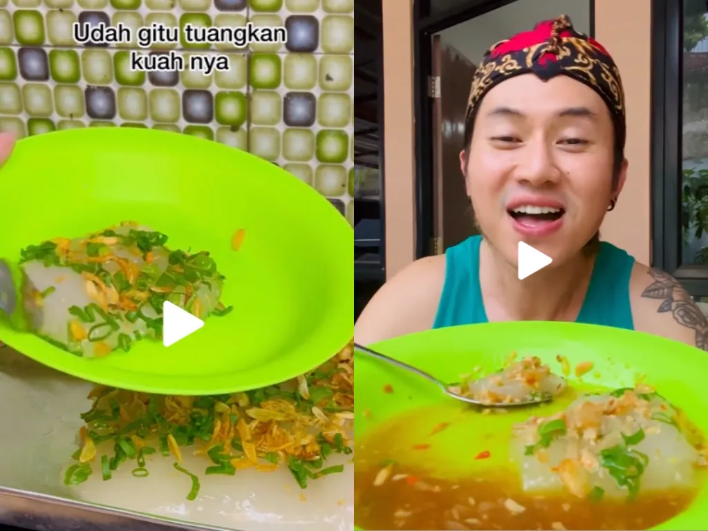 Viral Resep Ciwang Ala Rafael di TikTok/ Kolase TikTok @rafaell_1616