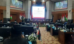 Rapat Paripurna DPRD Kabupaten Bogor Diwarnai Atribut Palestina, Rudy Susmanto: Bentuk Dukungan
