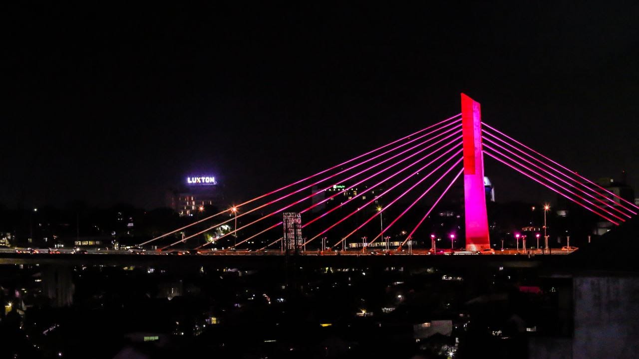 Sambut tahun baru, Jembatan Pasupati akan adakan kembang api virtual.